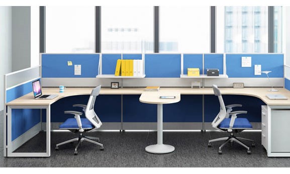 办公桌屏风隔断可以增加员工办事效率